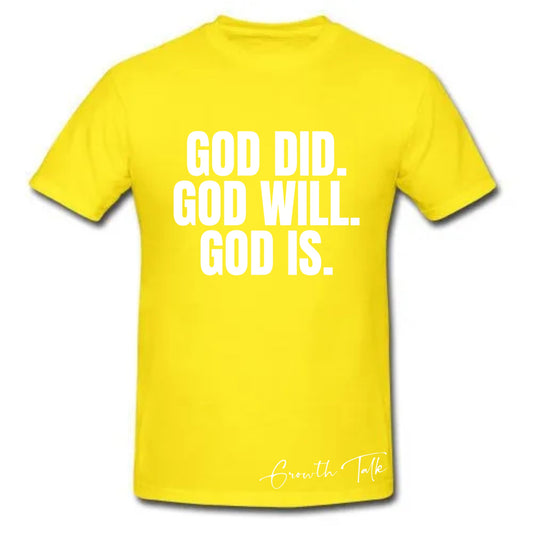 God Did Tee - Yellow