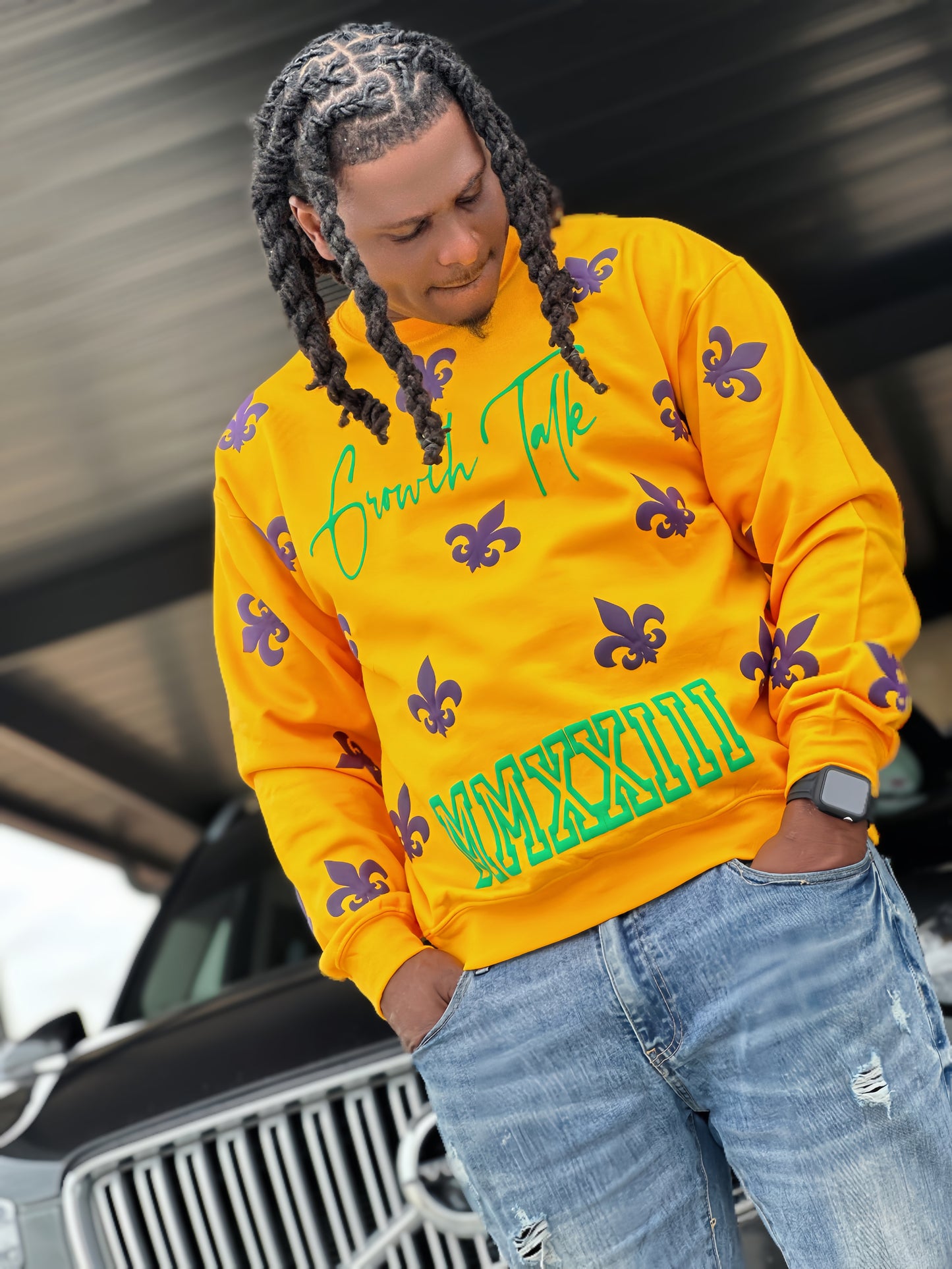 Mardi Gras GT Established Sweater